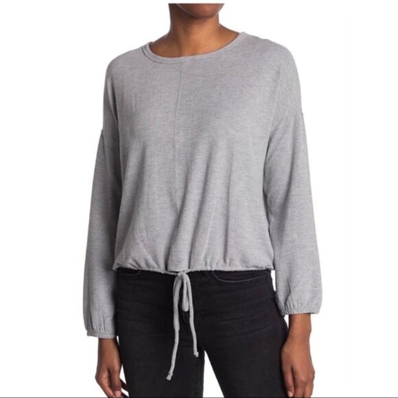 For The Republic Tops - NWOT For The Republic Gray Sweatshirt